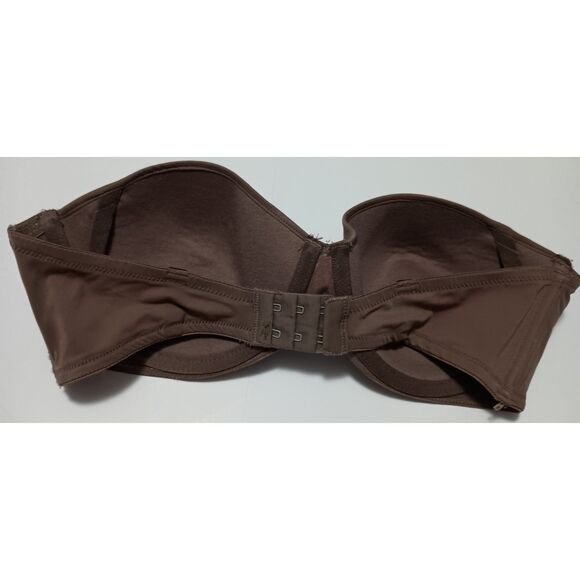 ELLEN TRACY, Brown Strapless Bra, Size 36D - Picture 2 of 5